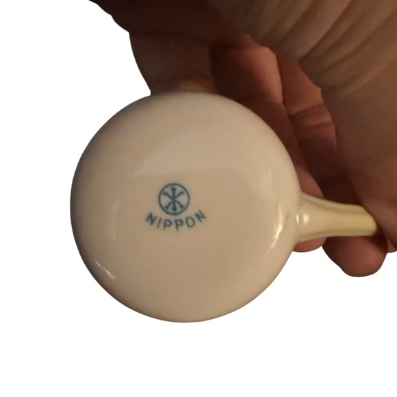 Antique Nippon Hand-Painted Gravy Boat Set w/ Ladle & Underplate - Picture 6 of 12